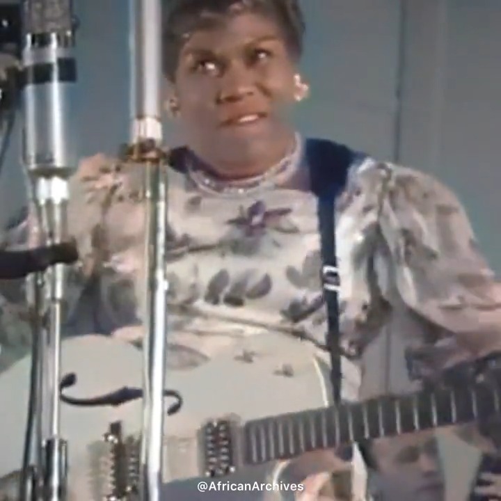 Sister Rosetta Tharpe is credited as the Godmother of Rock ‘N’ Roll. Before Elvis, Johnny Cash or Little Richard, there was Sister Tharpe- A Black woman who forged her own sound in a male dominated industry. She does not get the credit she deserves. #BlackHistoryMonth
