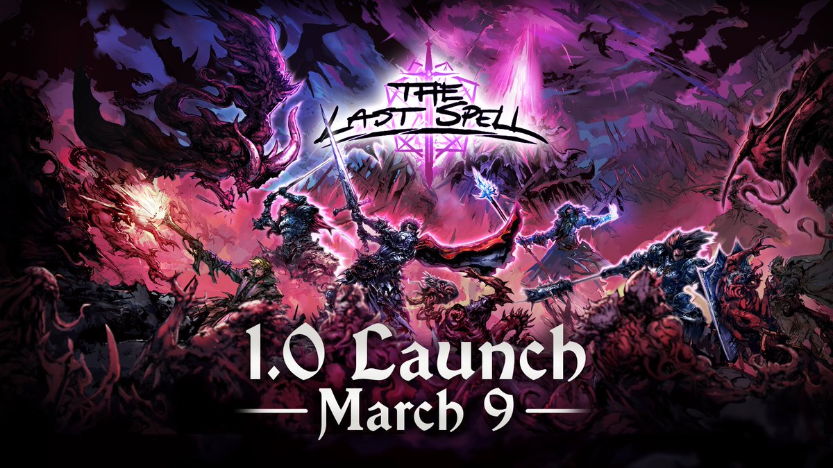 The Final Countdown has just started! The Last Spell comes out of Early Access on March 9th, and will also be available on PS4, PS5 and Nintendo Switch ⚔️