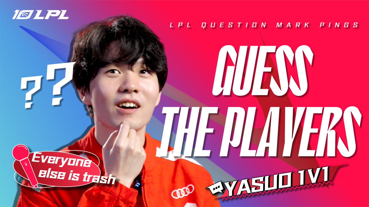 The fan-favorite series is back 👋 Tune in for the latest twist in the series as the #LPL crew challenges themselves to guess players from around the globe. Don't miss out on the fun in the 2023 season premiere of Question Mark Pings!