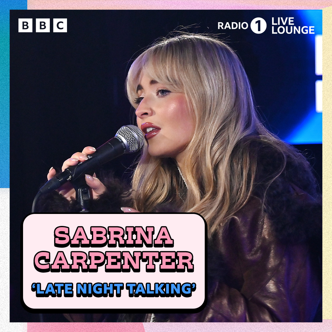 can't get @sabrinaannlynn's debut live lounge performance off my mind 🥹 she blew us away with this cover of @harry_styles' 'late night talking' 🫶 listen in full on @bbcsounds!! #livelounge