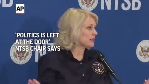 "Enough with the politics." National Transportation Safety Board chair Jennifer Homendy at a press briefing Thursday expressed her frustration with the politicization of the toxic train derailment in East Palestine, Ohio.