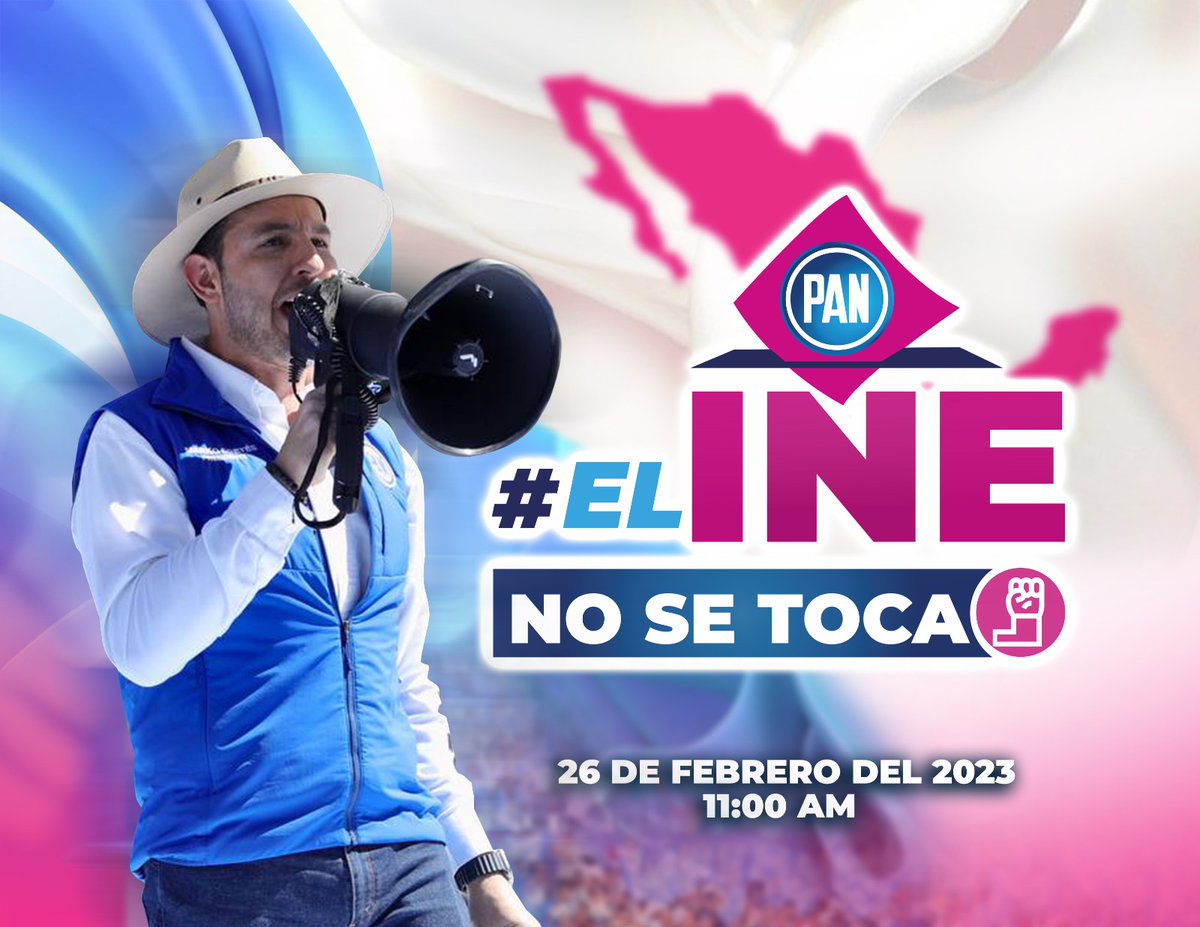 Este domingo salgamos todos a defender a México y nuestra democracia. Que retumbe en Palacio Nacional nuestra voz y quede claro que #ElINENoSeToca.