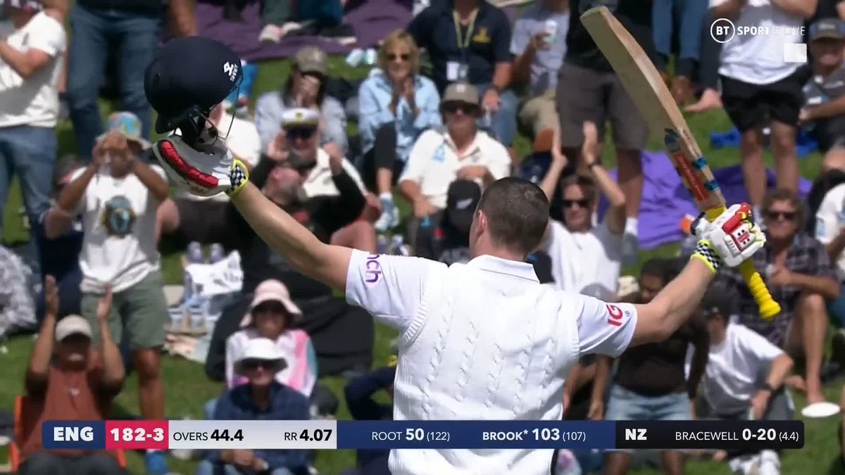 Nothing ๐ but ๐ pure ๐ class ๐ Harry Brook brings up ANOTHER century out on New Zealand ๐ What a man, what a future ๐ Congratulations Harry ๐ #YorkshireFamily