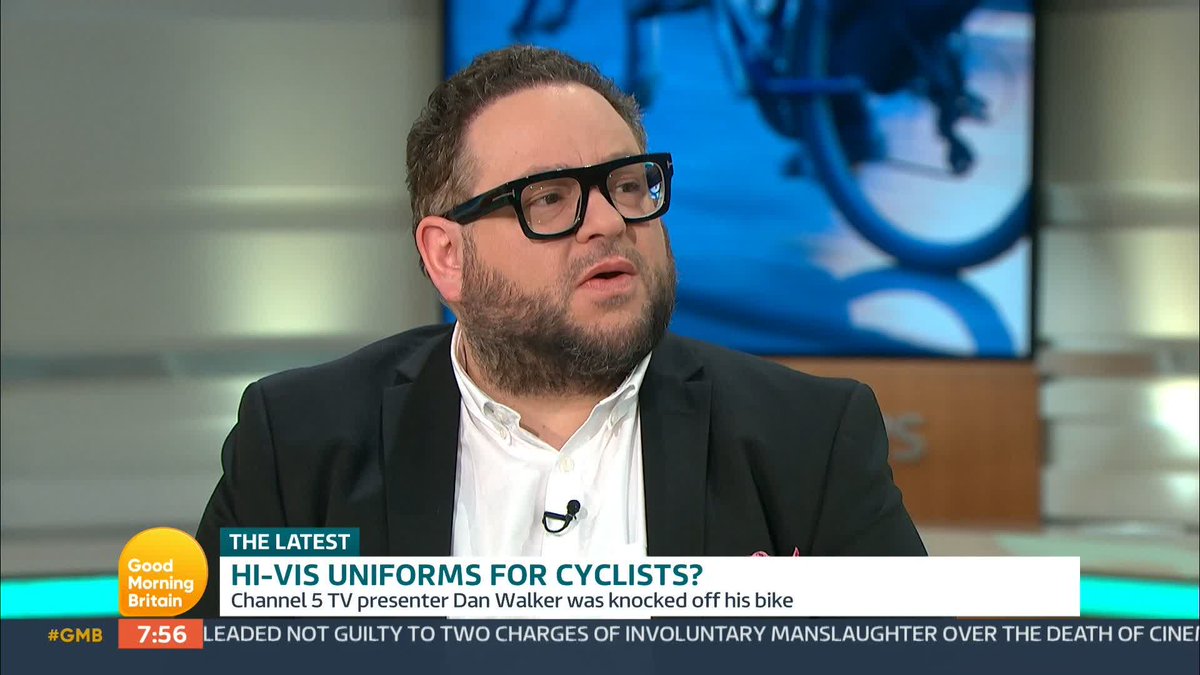 'Why would you want to put your safety in the hands of people that are fallible, they make mistakes.' Broadcaster Cristo believes cyclists should take responsibility and wear HI VIS and a helmet. 🚴♂️