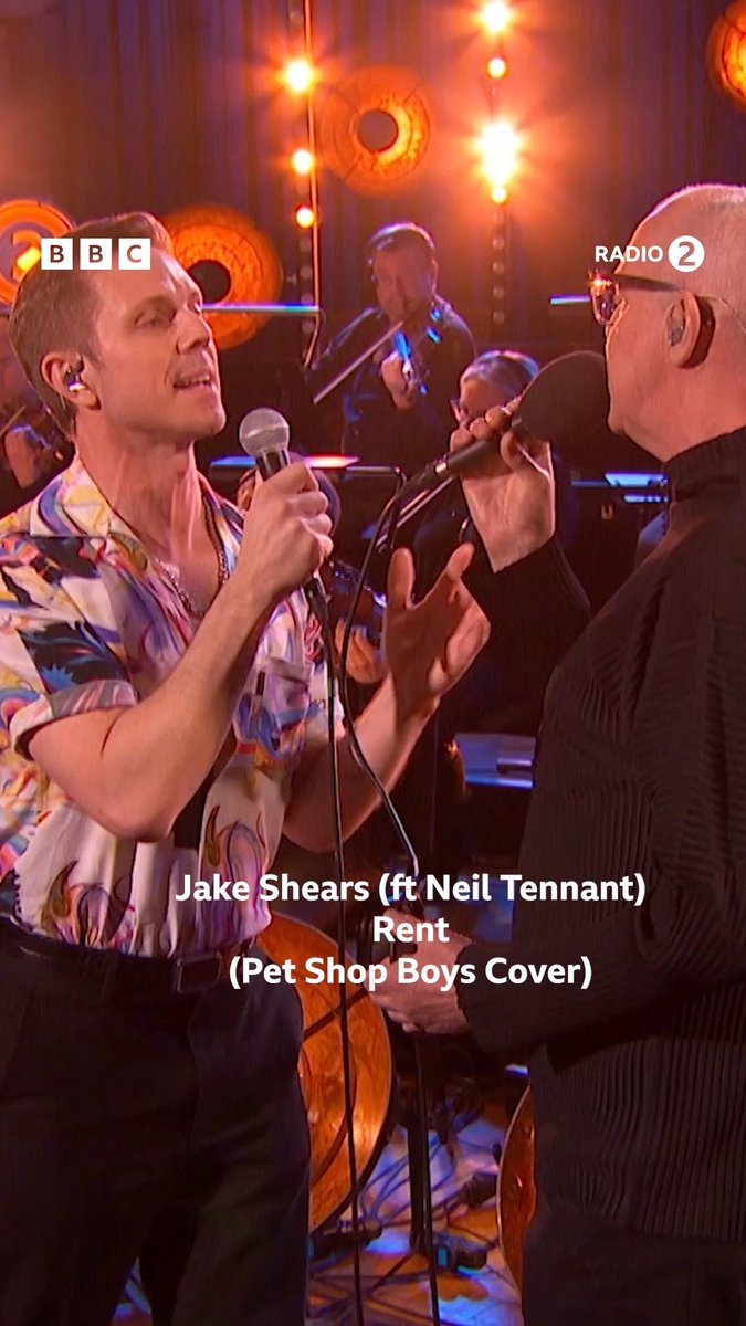 .Jake Shears and Neil Tennant’s live duet of “Rent”, which aired yesterday morning on BBC Radio 2’s #PianoRooms, is now available to watch in full on BBC iPlayer. Link below.