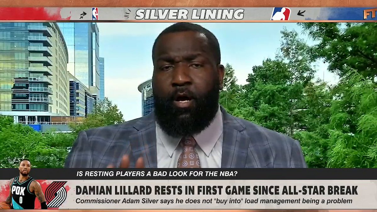 .Kendrick Perkins weighs in on players resting in the NBA: "It's starting to get beyond disrespectful."