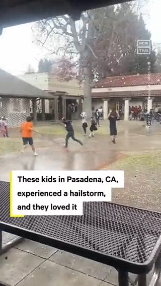 As an historic winter storm brought snow and hail to Southern California, 2nd graders in Pasadena, CA, experienced the joy of playing in the cold weather ❄️