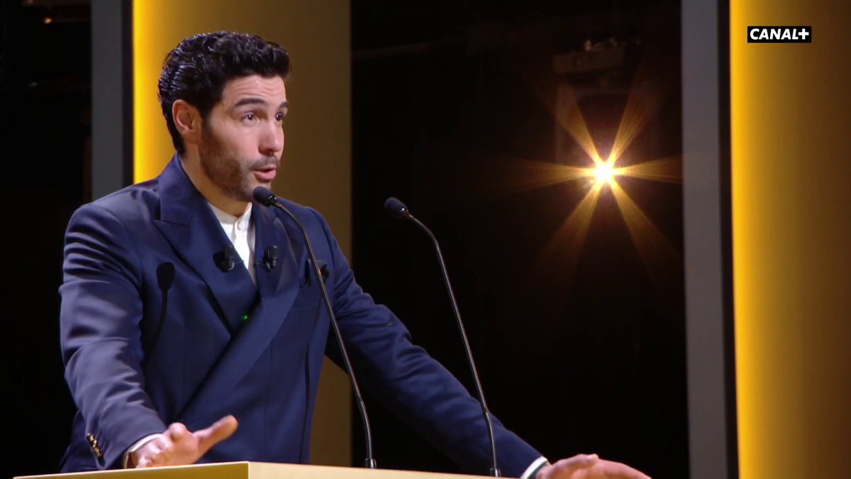"Sans le public, il n'y a pas de nous" Quelle ouverture des #César2023 de Tahar Rahim 🥰