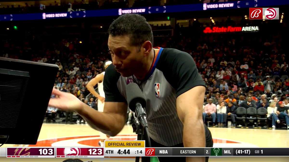 Bill Kennedy: "After reviewing the play, the..." Hawks PA announcer: "Foul was before the shot." 💀🤣