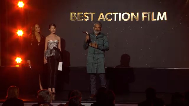 And the HCA Award Acceptance for Best Action Film … RRR #RRR #RRRMovie #RamCharan #SSRajamouli #NTRamaRaoJr #HCAFilmAwards #BestActionFilm