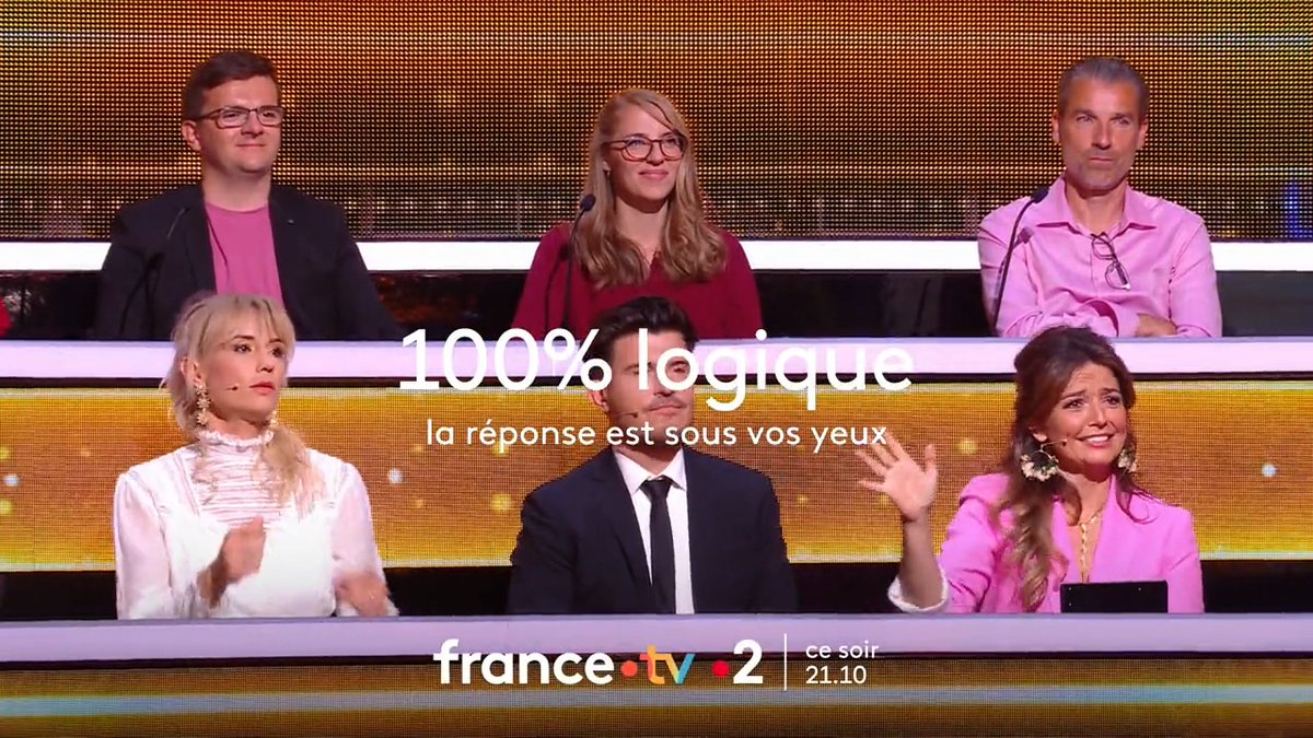 Qui sera le seul gagnant #100Logique ? "100% logique, la réponse est sous vos yeux", présenté par Cyril Féraud 📺 Ce soir à 21h10