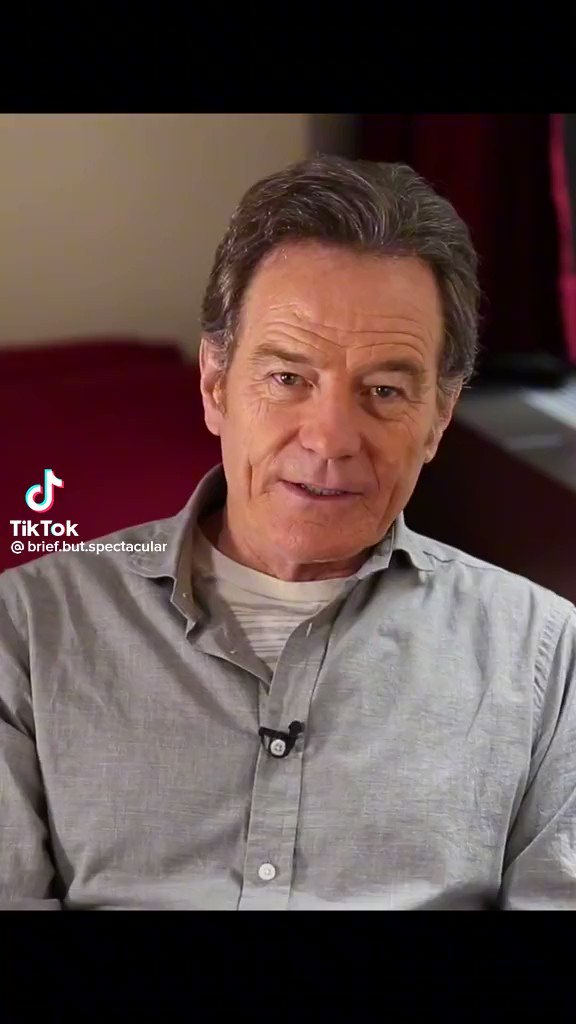 a little more wisdom from Sir Bryan Cranston #acting