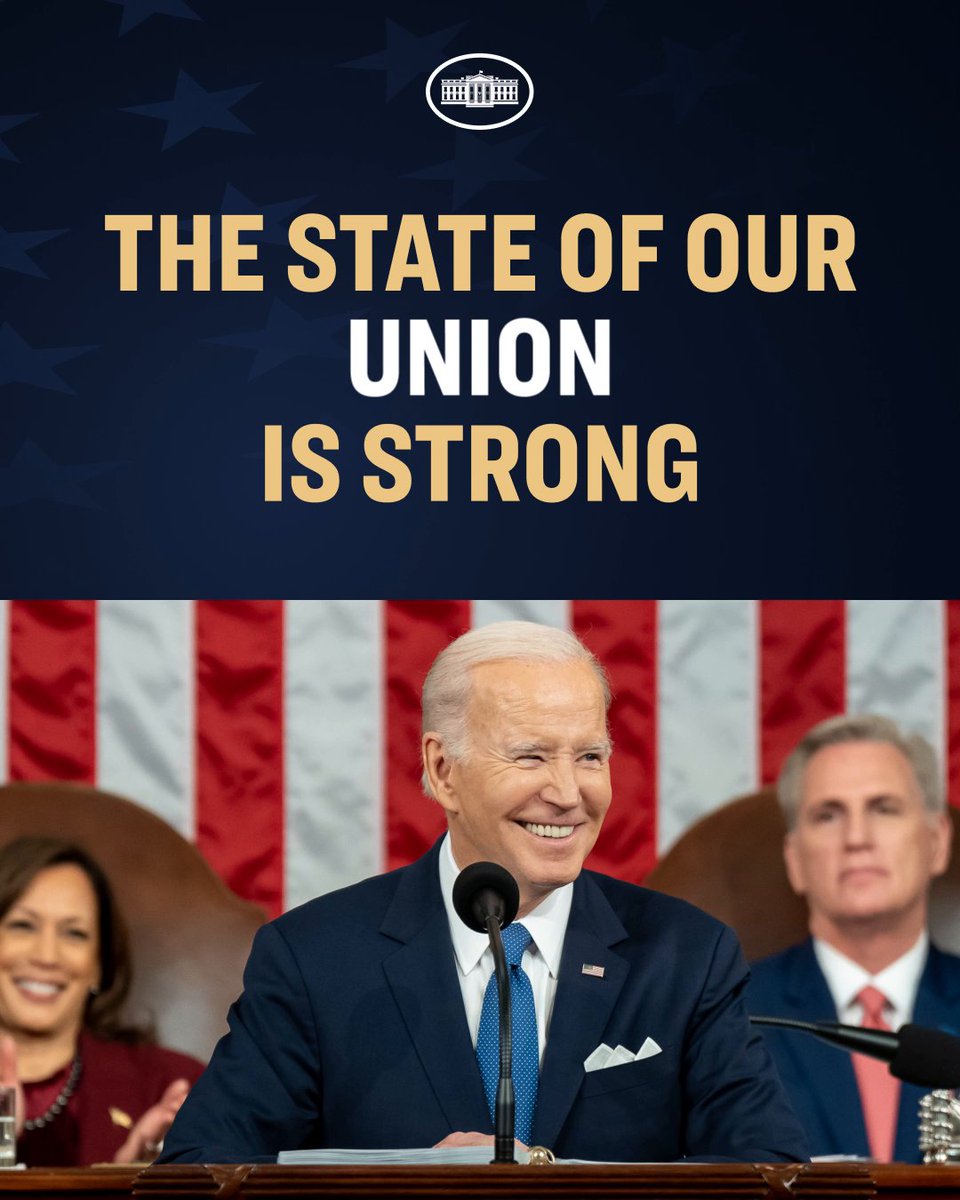 Because the people of this nation are strong – the state of our Union is strong. Together, we’re going to finish the job.
