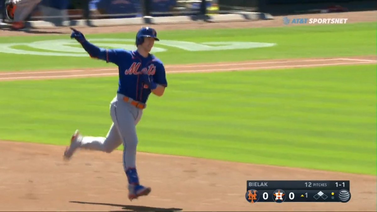 Brett Baty goes BOOM to start the spring!