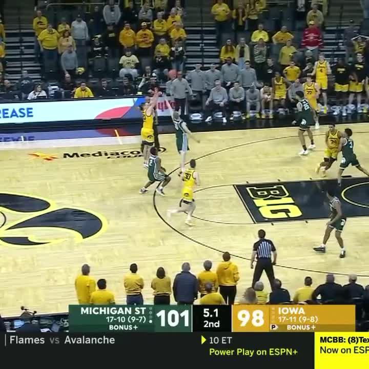 The Hawkeyes trailed 96-86 with 43 seconds left in regulation. Here's a look at how Iowa Men's Basketball forced OT. ⤵️