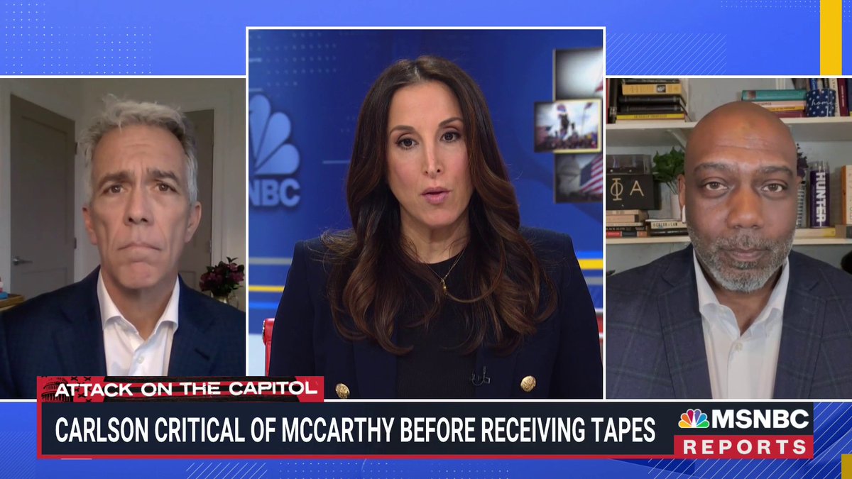 “Tucker Carlson is the most dishonest, dangerous person in the media today. For the Speaker of the House to give him this January 6 footage is beyond irresponsible and dangerous," Joe Walsh tells yasminvossoughian.