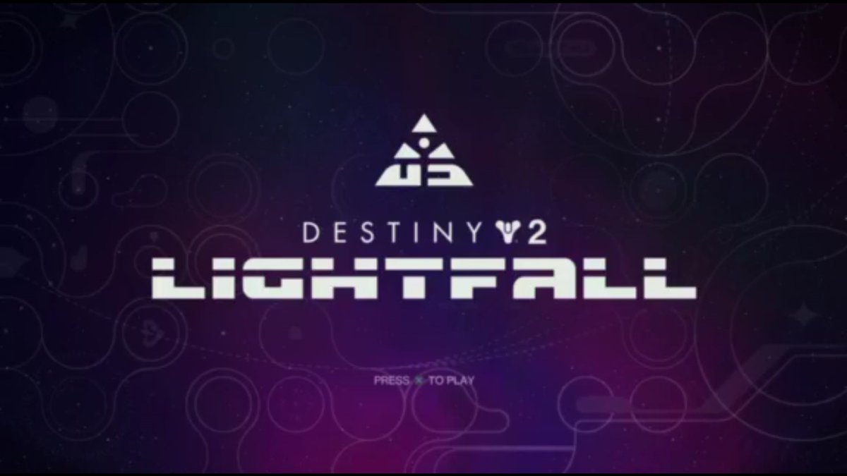 🚨NEW: #Destiny2 Lightfall title screen.
