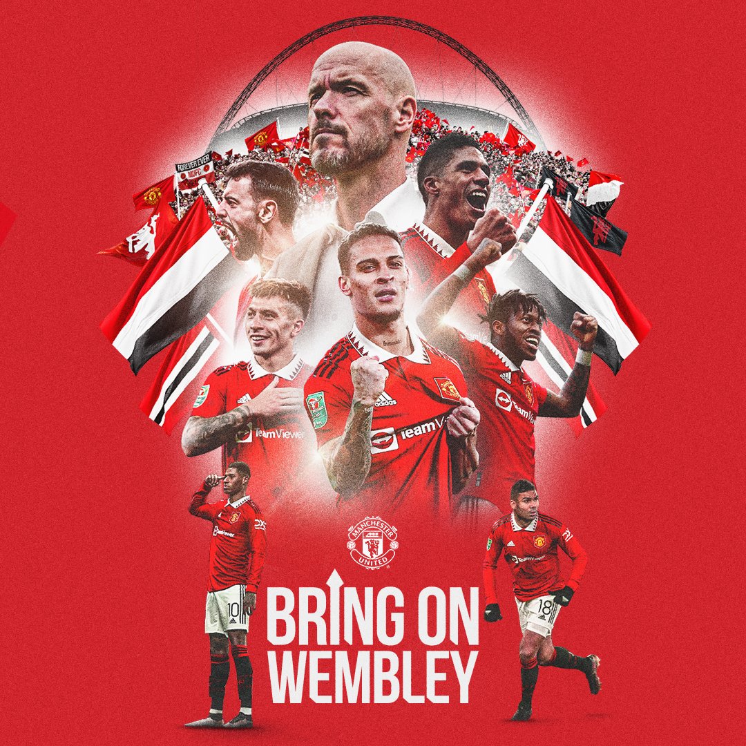 All those cold, #CarabaoCup winter nights come down to today. Wembley: here come Manchester United! 👊🏟️ #MUFC