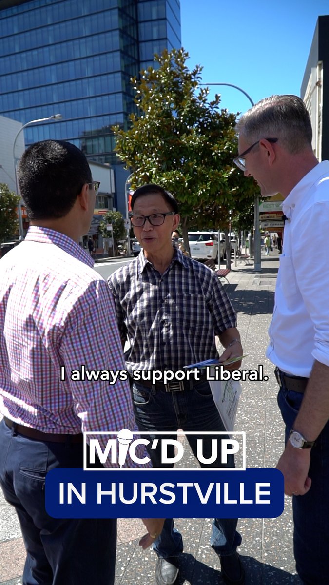 A beautiful day out in Hurstville with Craig Chung, Liberal for Kogarah. He's a proud father and dedicated member of the local community. There was a wonderful energy and optimism from locals and small businesses about the direction our state is heading.
