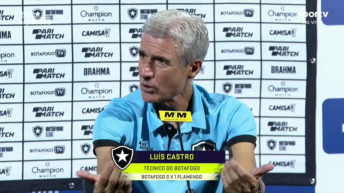 ESPETACULAR e muito verdadeiro o desabafo do Luís Castro. Infelizmente, nos acostumamos com a barbárie, com o errado, com o ruim. E quando alguém expõe essa ferida, essa mancha, essa vergonha é necessário reflexão, educação e atitude.