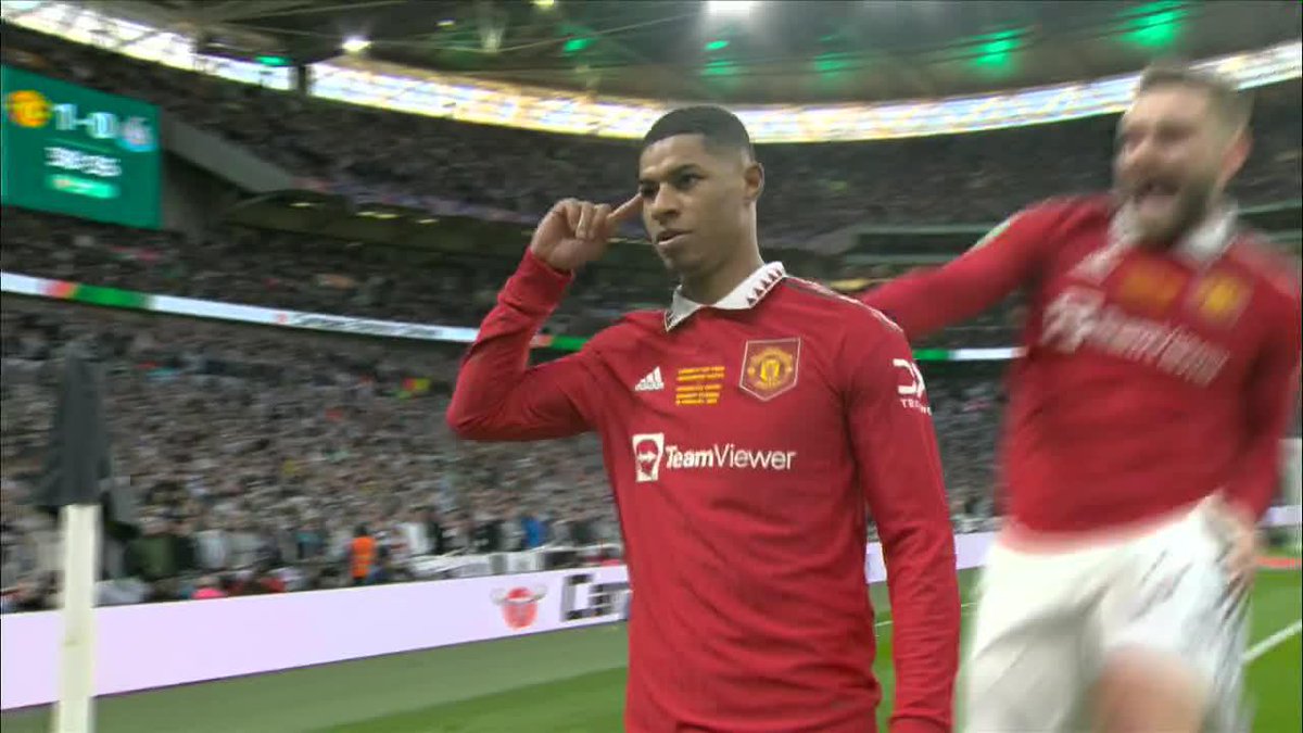 RASHFORD MAKES IT 2-0 MANCHESTER UNITED FLYING AT WEMBLEY 🔥