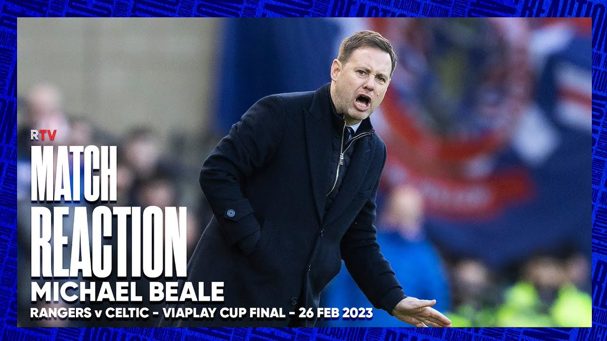 🎙️ Michael Beale spoke to RangersTV after today’s Viaplay Cup final.