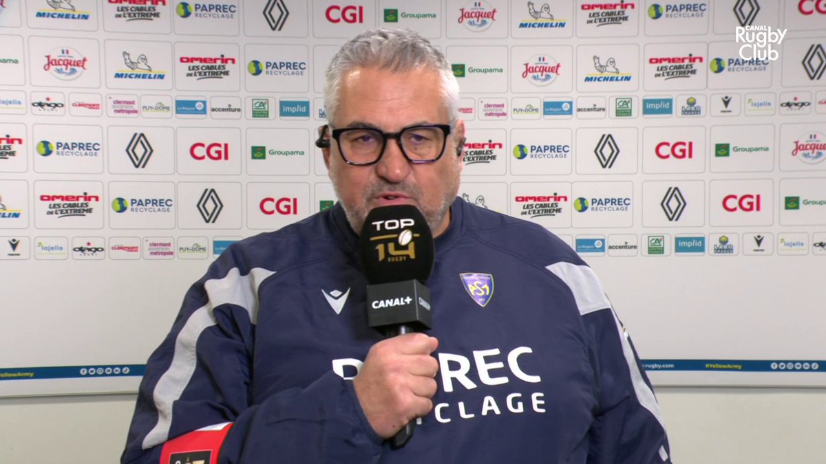 Christophe Urios fier de ses hommes ce soir ! 🔥 ASM Rugby TOP 14 Rugby #ASMRCT