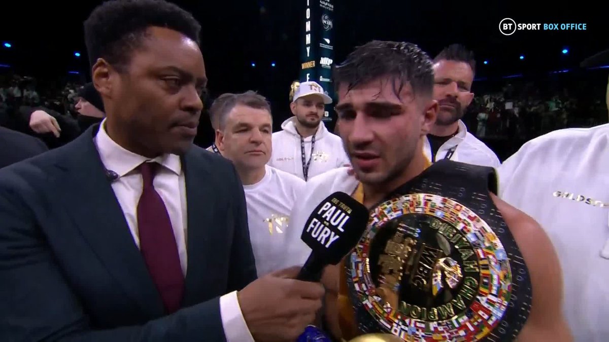 RAW EMOTION 🥲 Tommy Fury delivered a powerful post-fight speech and agrees to a rematch with Jake Paul 🥊 #PaulFury