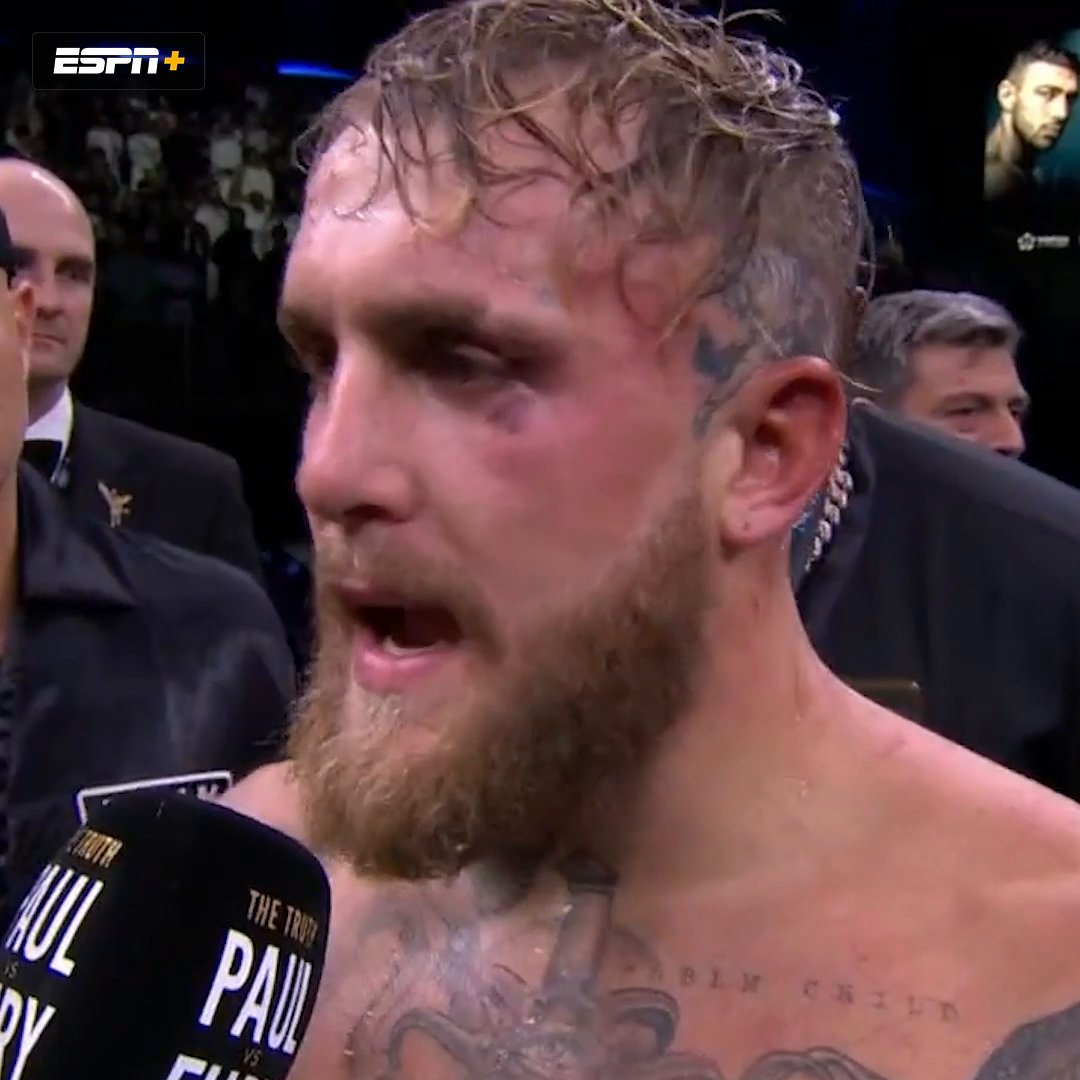 "I'll come back. I think we deserve that rematch." Jake Paul wants to run it back with Tommy Fury 🔜 #PaulFury