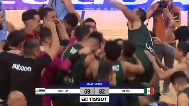 🇲🇽 🇲🇽 🇲🇽 This is how you celebrate after punching that WORLD CUP ticket 🥳 🔥 #FIBAWC x #WinForMexico