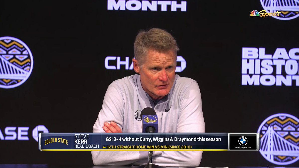 "He's not just a shooter, or a playmaker, or a defender. He's everything.” — Kerr on Donte