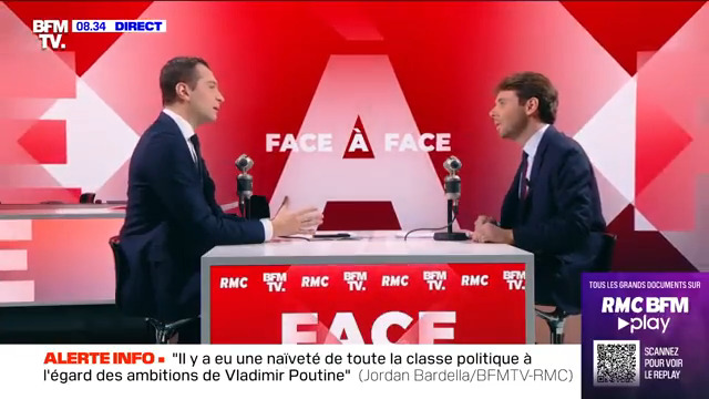 Il y a un État agresseur, la Russie, et un pays agressé, l'Ukraine. On ne peut pas tolérer que la loi du plus fort supplante le droit international : une victoire de la Russie aurait le même effet dévastateur que l'invasion de l'Irak en 2003 par les États-Unis. #FaceÀFace
