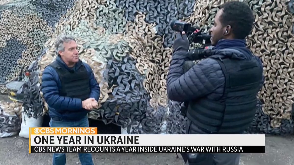 “What we didn't realize, and really nobody did, was the scale of the invasion”: The CBS News team, including Charlie D'Agata, Justine Redman and Abdi Cadani, that was in Ukraine's capital as the war unfolded just over a year ago are reflecting on what they saw the night it began.