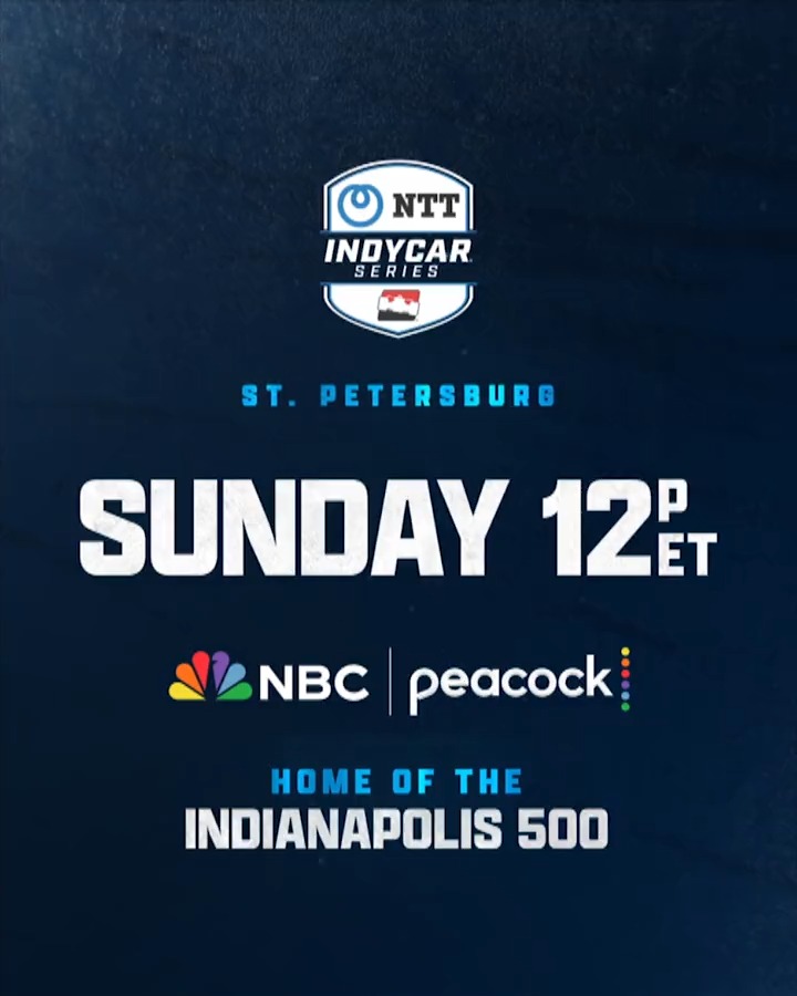 RETWEET if you'll be watching the @INDYCAR season opener! The @GPSTPete is Sunday at Noon ET on @NBC and @Peacock.
