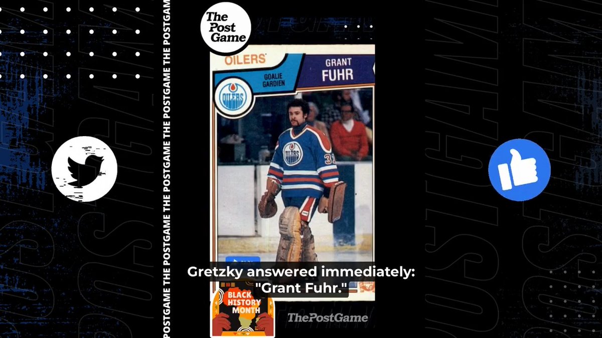 Remember when Charles Barkley crashed Wayne Gretzky's presser to ask who was his favorite Black athlete? And the Great One immediately responding with "Grant Fuhr"? #BlackHistoryMonth