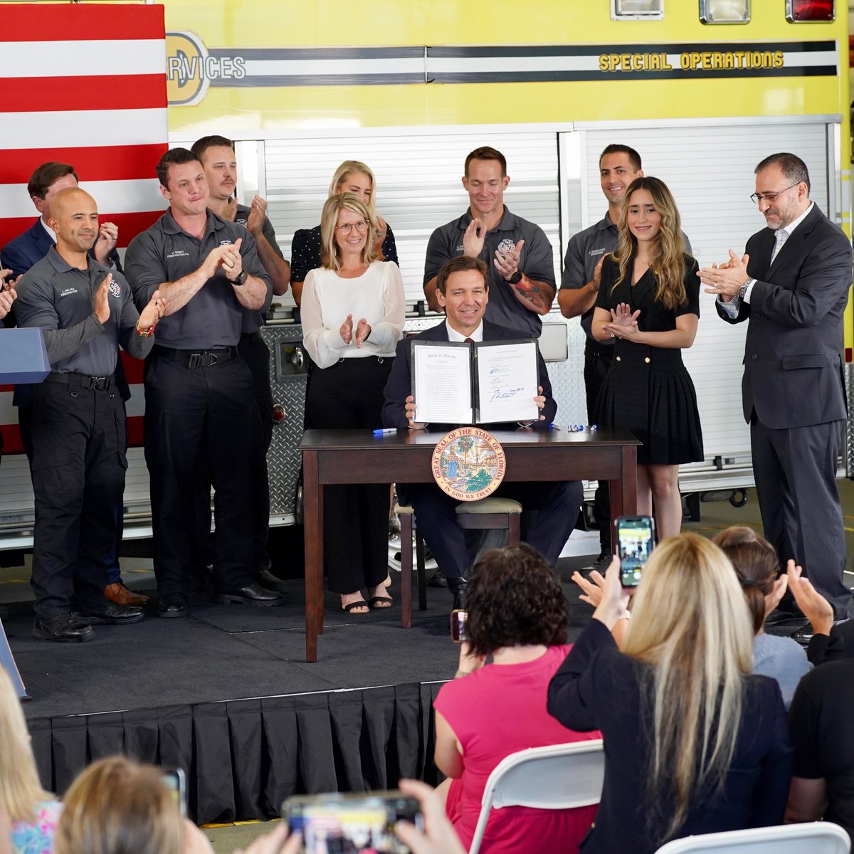 I signed legislation to end Disney’s self-governing status, placed the area in state receivership, and appointed 5 members to a state control board. Disney no longer has its own government, will live under the same laws as everyone else and pay its debts and fair share of taxes.
