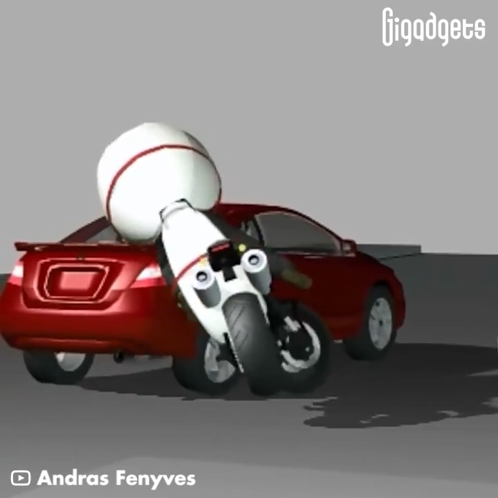 This is a concept for a motorcycle airbag