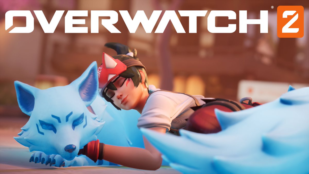 Kiriko Emote: Cuddles! 🦊 💙 We've always wanted a Kiriko emote with the Kitsune, so we made one! #Overwatch2 #Kiriko #Animation #UE5