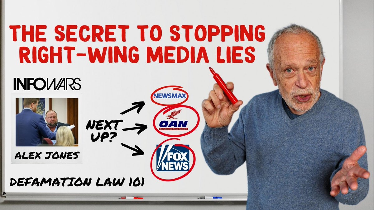 Alex Jones will have to pay millions to Sandy Hook victims' parents. Fox News could be on the hook for $1.6 billion for election lies. OAN is facing so many lawsuits that it’s falling apart. Defamation law may be one of our most effective weapons against right-wing media lies.