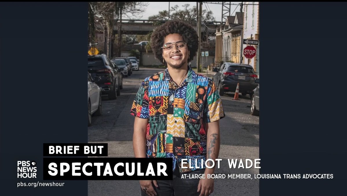 .Elliot Wade is a trans advocate who was born and raised in Cecilia, Louisiana, where he didn’t have much access to conversations about identity. He’s looking to change that for others.