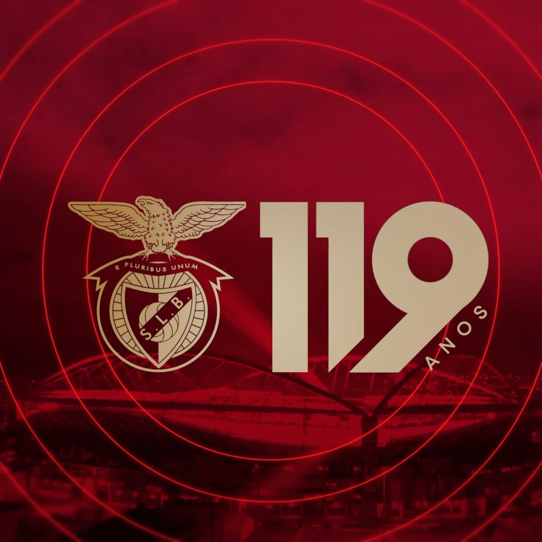 🦅 𝟭𝟭𝟵 𝗮𝗻𝗼𝘀 𝗱𝗲 𝗵𝗶𝘀𝘁𝗼́𝗿𝗶𝗮! Sport Lisboa. Grupo Sport Benfica. Sport Lisboa e Benfica. #EPluribusUnum
