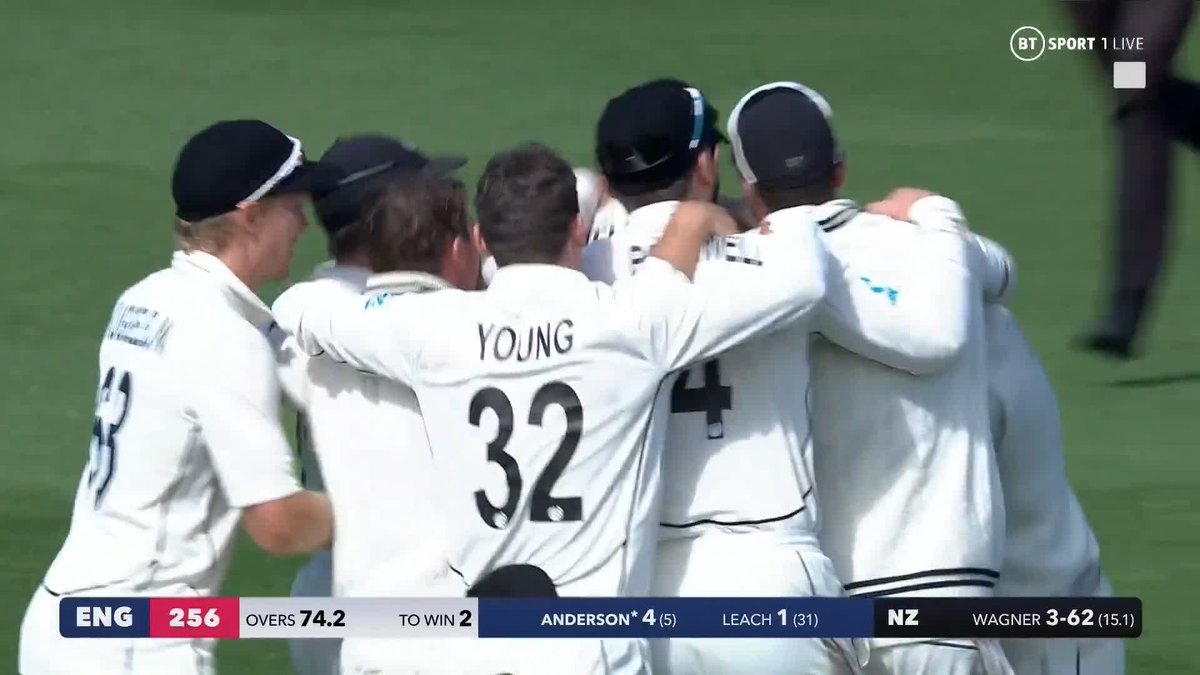 Historic moment in Test cricket - Take a bow, Kiwis.