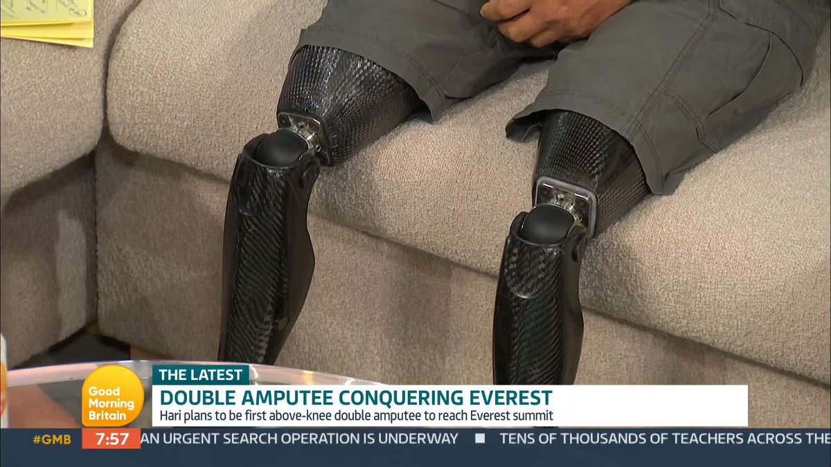 'I realised nothing's impossible. There's a different way of doing things.' Hari Budha Magar is training to become the first double above-the-knee amputee to climb Mount Everest. Hari lost both his legs while serving in the British Army in Afghanistan.