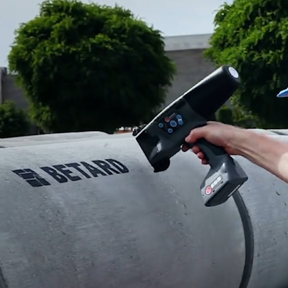 This is a handheld mobile printer