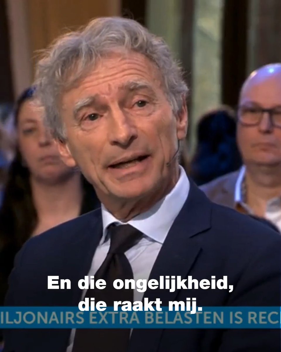 Not-so-fun-fact: in Nederland betalen de allerrijkste mensen het minst belasting. Onacceptabel, zeker als zoveel mensen in armoede leven. Maar de VVD wil bezuinigen op de publieke sector ipv de allerrijksten een eerlijke bijdrage te vragen. 🫠 Paul Rosenmöller in het #WNLdebat: