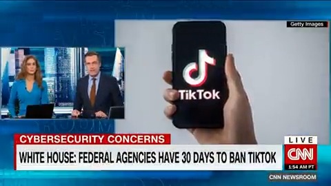 The White House has directed federal agencies that they have 30 days to remove TikTok from all government-issued devices