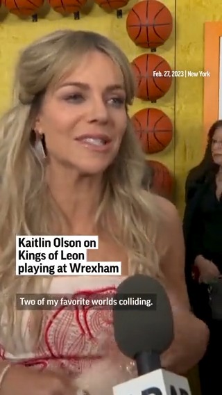 Kaitlin Olson calls Kings of Leon playing at Wrexham "two of my favorite worlds colliding." The soccer club is co-owned by her husband Rob McElhenney.