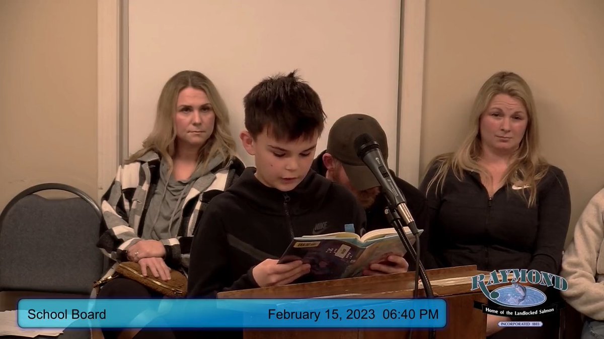 Wow. An 11-year-old boy named Knox Zajac from Maine confronted his school board by reading them pornographic material found in his middle school.