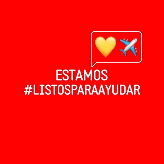 Seguimos aquí y no paramos. 💛 Estamos #ListosParaAyudar y que puedan regresar pronto a casa. ✈️