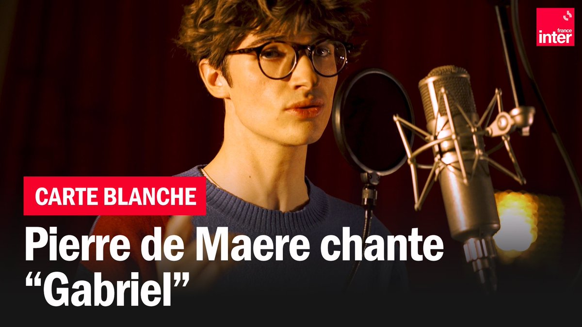 Quand Pierre de Maere reprend "Gabriel" de Najoua Belyzel. Écoutez sa #carteblanche dans #Totémic de Rebecca Manzoni 🟦